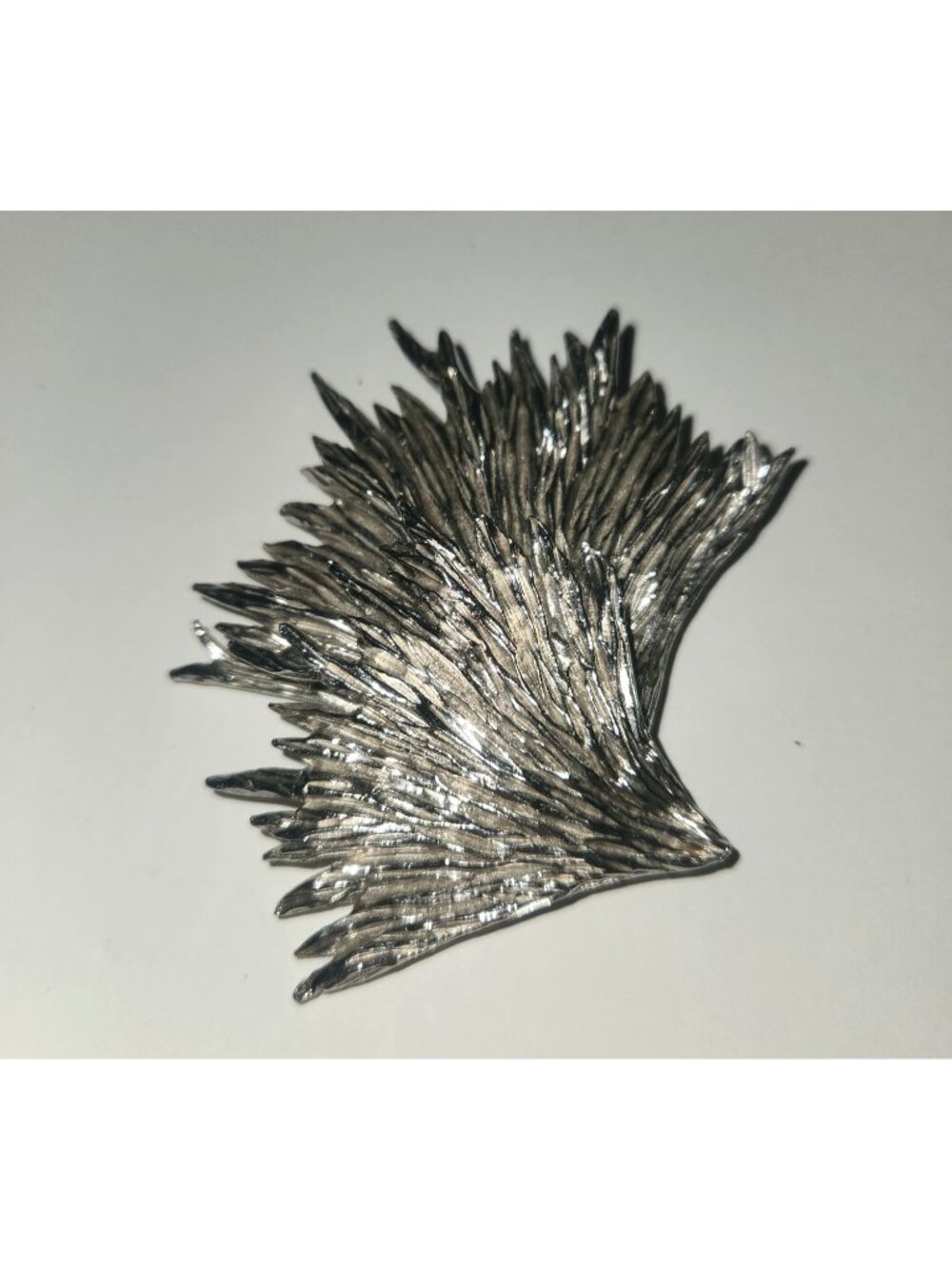 1950's Antique Leaf Shaped Pin Silver